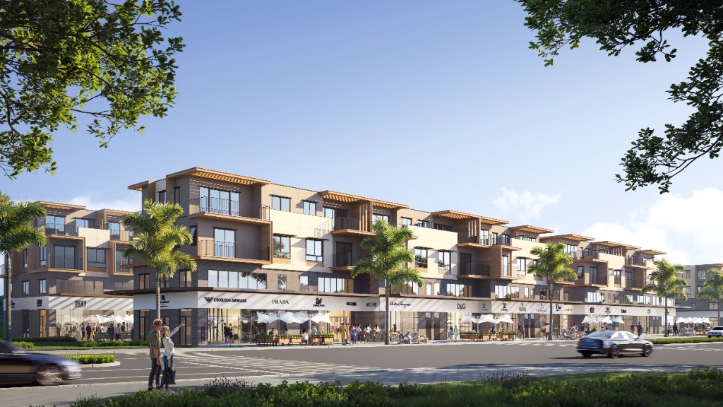 Mẫu Nhà phố thương mại Canaria - Phối cảnh dãy phố